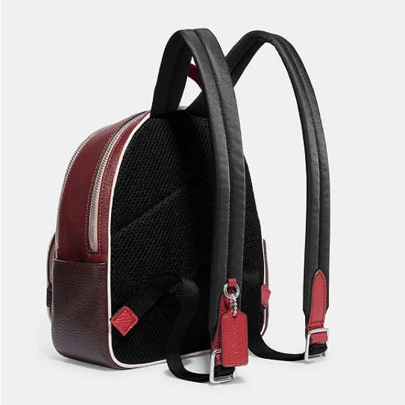 Coach NWT! $428 MSRP Mini Court Backpack In Colorblock With Ski Speed Graphic main image 3